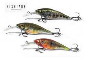 FISHATANK Charlie Kurbelköder Wobler Köder Angelforelle Moll Barsch Hecht SCHWIMMEND - Bild 1 von 4