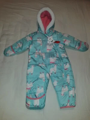 CARTER'S Pram Suit Snow Suit Llama Themed Carters.com 6or9 MONTHS (NEW WITH TAGS)