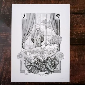 JOKER & HARLEY QUINN verstorbenes POSTER 12 X 16" DC COMICS - COVER Frank Cho - Bild 1 von 3