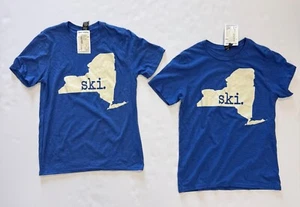 $40 Ottowear Ski Junior T-Shirts NWT Size S,M,L Blue Pack of 2 Shirts Youth Kids - Picture 1 of 5