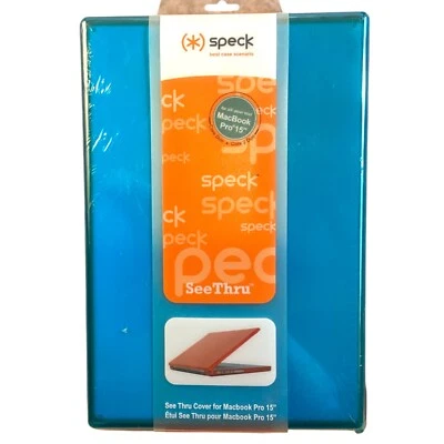 Speck Products MB15 MacBook Pro 15 pulgadas Ver a través Estuche Rígido Azul Aqua NUEVO Foto 1 de 4