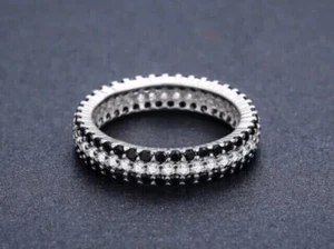 2CT Round Cut Lab-Created Spinel Engagement Ring 14K White Gold Plated - Picture 1 of 6