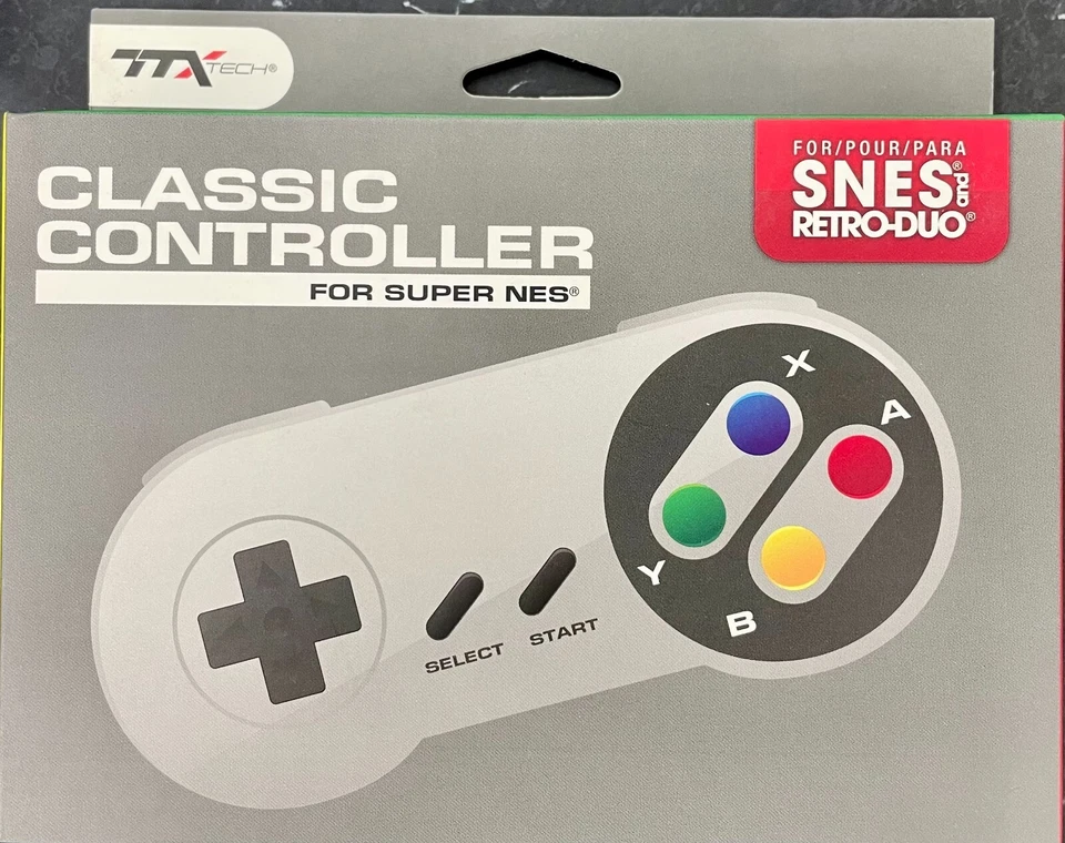 Controlador TTX Tech SNES para super NES, botón de color retro-dúo Foto 1 de 2
