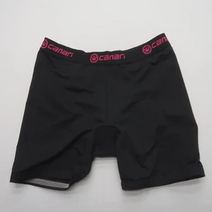 Canari Womens Padded Cycling Shorts Medium Black Pull On Bike Biking - Picture 1 of 9