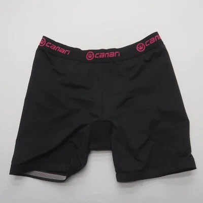 Pantalones Cortos de Ciclismo Canari Para Mujer Acolchados Medianos Negros Pull On Bicicleta Ciclismo Foto 1 de 4