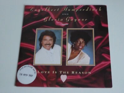 ENGELBERT HUMPERDINCK & GLORIA GAYNOR LOVE IS THE REASON  7" SINGLE RECORD 1987 - Image 1 of 4