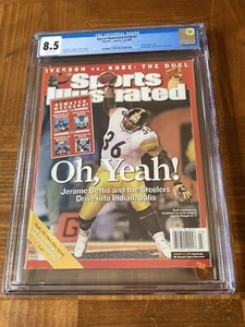 Jerome Bettis Sports Illustrated CGC 8.5 White Newsstand (Steelers “The Bus”) - Picture 1 of 3
