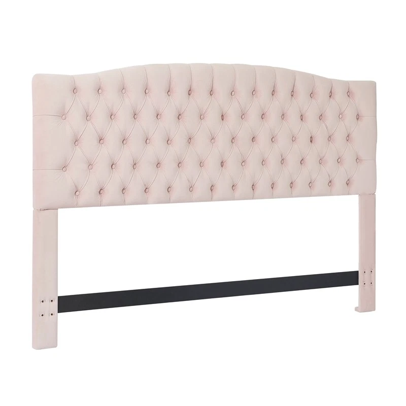 Elle Decor Hb1000047 Celeste Headboard Tufted Queen Blush Pink