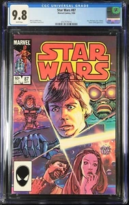 STAR WARS #87 CGC 9.8 WHITE PAGES - MARVEL COMICS SEPT 1984 - BRAND NEW CGC CASE - Picture 1 of 2