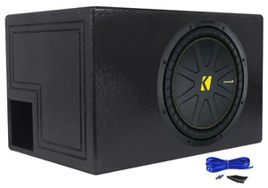 Kicker 50CWCD124 CompC 12" DVC 4 ohm Subwoofer+Vented Sub Box Enclosure CWCD124 - Picture 1 of 12