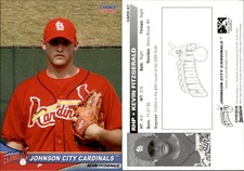Kevin Fitzgerald 2005 Choice Johnson City Cardinals #7 Card *AutographDen*