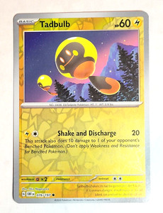 2023 Pokemon Scarlet and Violet Obsidian Flames #76 Tadbulb Reverse HOLO TCG