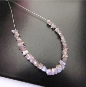 Pequeños diamantes rosados crudos sin cortar de 1,00 CTW de 2 mm a 3 mm, cuentas de diamantes sueltas sin cortar - Imagen 1 de 5