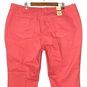 $40 St. John's Bay womens coral tapered jeans Plus 24WP Petite stretch classic - Picture 1 of 8
