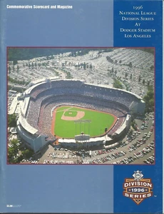 1996 National League Division Series Los Angeles Dodgers Home Program  - Picture 1 of 1