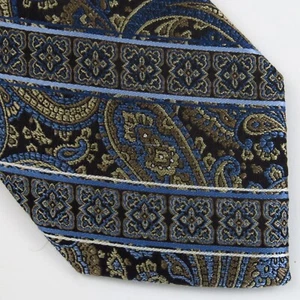 Pronto-Uomo Couture Modern Paisley Stripe Geometric Medallions 60"x3.25" Floral - Picture 1 of 7