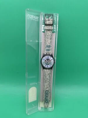 Часы Swatch CITY RUN GM125 новые из старых запасов 1994 г. с чехлом и бумагами/новым аккумулятором - Изображение 1 из 4