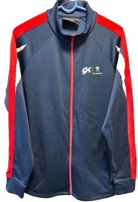 United States Gymnastics Track Jacket USA Holloway Red/White/Blue Men’s Medium - Image 1 of 4