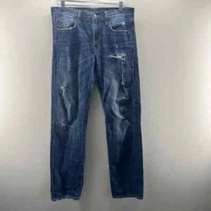 American Eagle Jeans Herren 30x32 Blau Slim Straight Medium Wash Denim Distressed - Bild 1 von 9