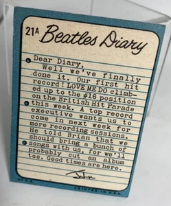 1964 TOPPS BEATLES DIARIO #21A Errore Variante Scheda Ottima - Foto 1 di 2