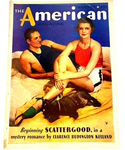 Vintage The American Magazine August Scattergood In A Mystery Romance 1934 - Picture 1 of 4