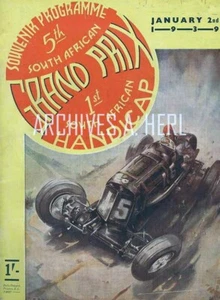 South African Grand Prix 1939 automobile racing print - Picture 1 of 1