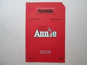 ANNIE From The Broadway Musical Annie 1977 1978 Vintage Sheet Music BIG3 Strouse - Picture 1 of 3