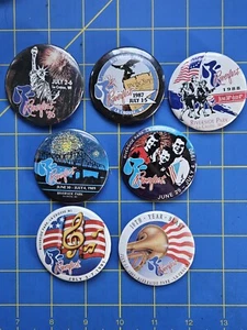 La Crosse Wisconsin Riverfest Pin Button Lot Of 7 From 1986-1992 Riverside Park - Picture 1 of 9
