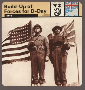Build Up of Forces for D Day  Edito Service Card Second World War II Operations - Picture 1 of 1