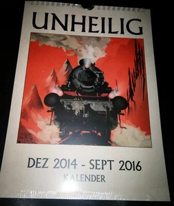 Unheilig Kalender Dezember 2014 - September 2016 NEU in Folie - Bild 1 von 2