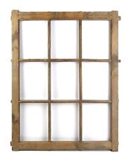 Antique Window Sash NO GLASS  Farm House Wood Frame 31inx24.5in