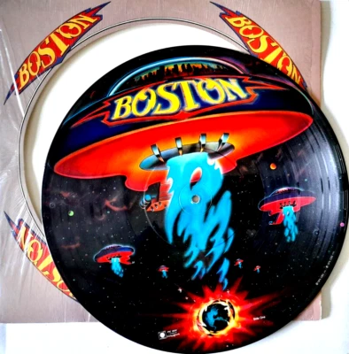 EX/EX Boston 1st Debut Vinyl LP Picture Disc 1976 Journey Foreigner - Image 1 of 2