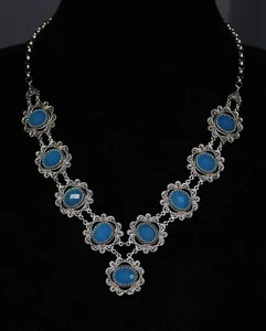 DGS Turkey Turquoise Sterling Silver 925 - 20" Necklace - Picture 1 of 2