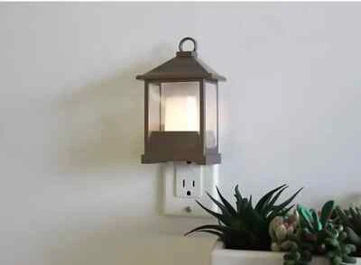 Better Homes & Gardens LED Candle Lantern Night Light Soft White Flicker Candle - Image 1 of 4