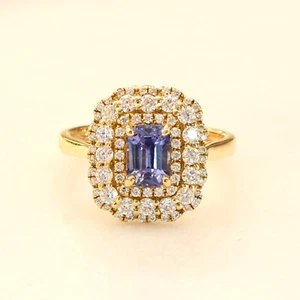 Natural Blue Ceylon Sapphire Convertible Pendant and Ring - Picture 1 of 11