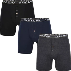 Paquete de 3 Pantalones Cortos Boxer para Hombre KAM BIG Ropa Interior Rica en Algodón Clásica 2XL-8XL - Imagen 1 de 2