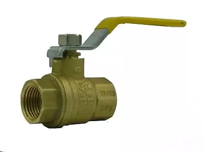 943-204 1" NPTF Forged Brass Ball Valve - Single Pack - Image 1 of 3