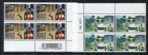 Norway Sc 1334-35 2002 Town Anniversaries stamp blocks of 4  mint NH - Picture 1 of 1