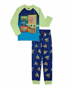 NEW - Star Wars - Mandalorian - Baby Yoda - Boys Pajamas Sleepwear - 6/7 Small - Picture 1 of 6