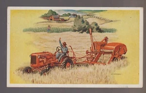 Cedarburg WISCONSIN 1945 ALLIS CHALMERS TRATTORE mietitrebbia PUBBLICITÀ agricoltura WI - Foto 1 di 2