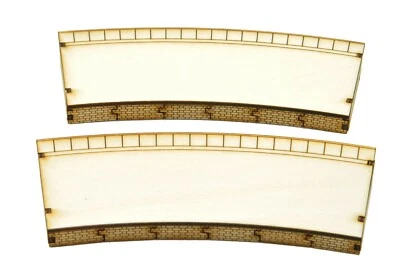 PS011 Single Sided Inner 3rd Radius Curved Platform Twin OO Gauge Laser Cut Kit - Image 1 of 2