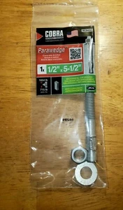 Cobra 1/2 Zoll x 5-1/2 Zoll Verzinkter Parawedge, Korrosionsbeständigkeit (1er Pack) - Bild 1 von 3
