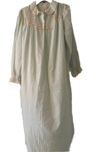 Camisón De Colección Barbizon Suave Largo Delicado Como Nuevo Bordado Encaje Casa Núcleo 1X - Imagen 1 de 8