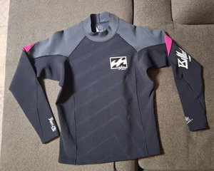 Billabong Equator 1mm Airlite Stretch Wetsuit Youth XXL Black &Pink Surf BodyTop - Picture 1 of 20