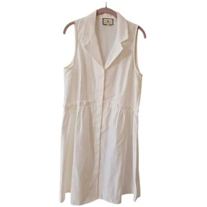 Tuckernuck Oxford White Sleeveless Royal Shirt Dress Size XL Extra Large - Picture 1 of 11