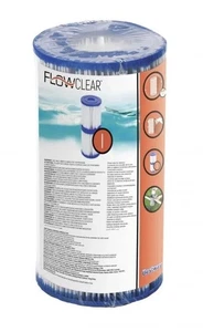 Flowclear Bestway Size I Pool Filter Cartridge Twin Pack 2 Filters 330/530 Pumps - Picture 1 of 4