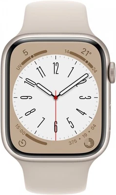 Apple Watch Series 8  45mm Cellular Aluminium polarstern - Zustand akzeptabel - Bild 1 von 4