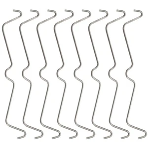100 Stück Haken Organizer Befestigung Schnalle Hering Schlösser für Lochwand Haken Metall - Bild 1 von 10