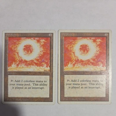 MTG Sol Ring Revised Edition x 2 LP - Image 1 of 2
