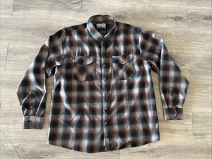 Dixxon Flannel Patina Flannel Snap Button Long Sleeve Shirt Size Mens 2XL - Picture 1 of 3